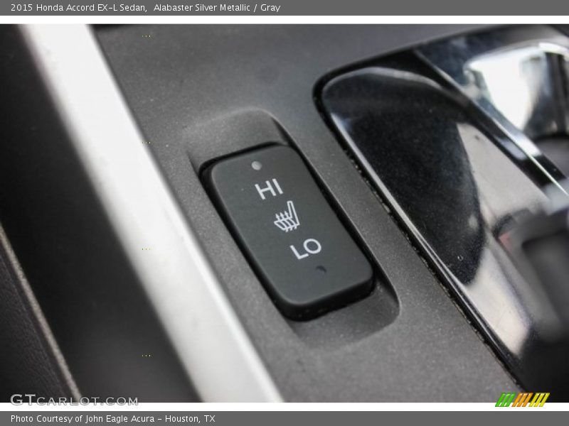 Alabaster Silver Metallic / Gray 2015 Honda Accord EX-L Sedan
