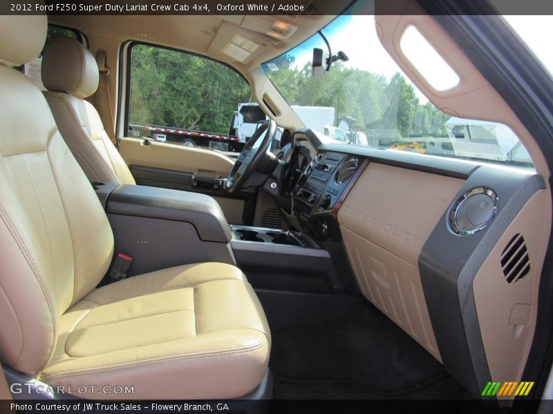 Oxford White / Adobe 2012 Ford F250 Super Duty Lariat Crew Cab 4x4