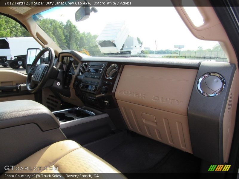 Oxford White / Adobe 2012 Ford F250 Super Duty Lariat Crew Cab 4x4