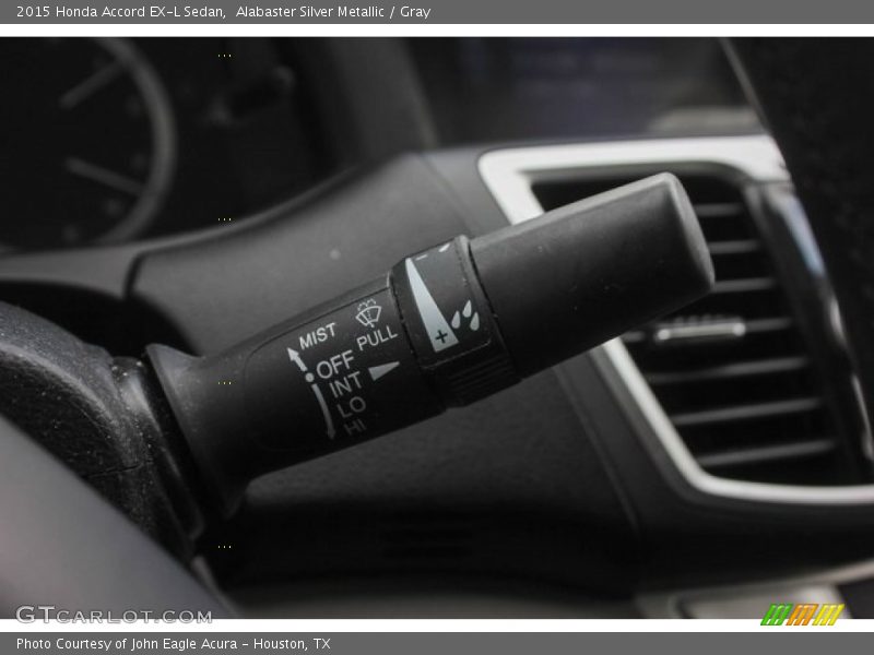 Alabaster Silver Metallic / Gray 2015 Honda Accord EX-L Sedan