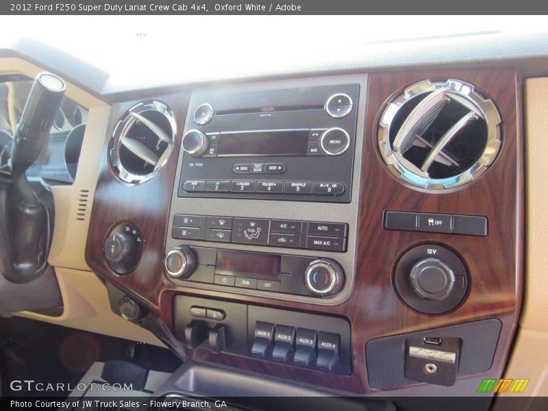 Oxford White / Adobe 2012 Ford F250 Super Duty Lariat Crew Cab 4x4