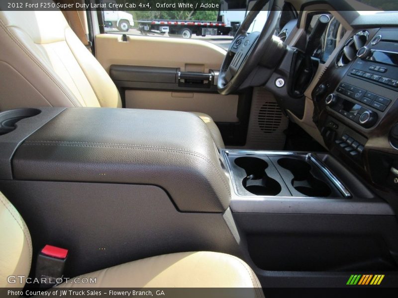Oxford White / Adobe 2012 Ford F250 Super Duty Lariat Crew Cab 4x4