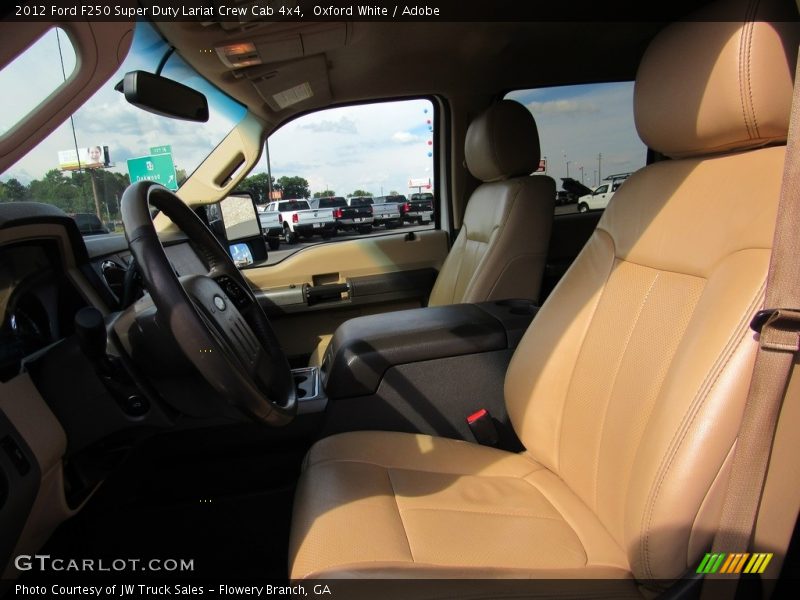 Oxford White / Adobe 2012 Ford F250 Super Duty Lariat Crew Cab 4x4