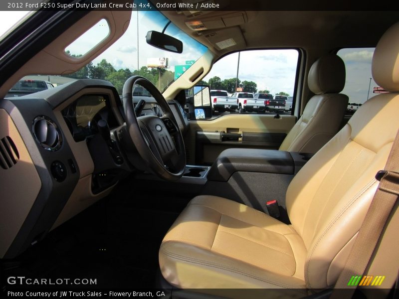 Oxford White / Adobe 2012 Ford F250 Super Duty Lariat Crew Cab 4x4