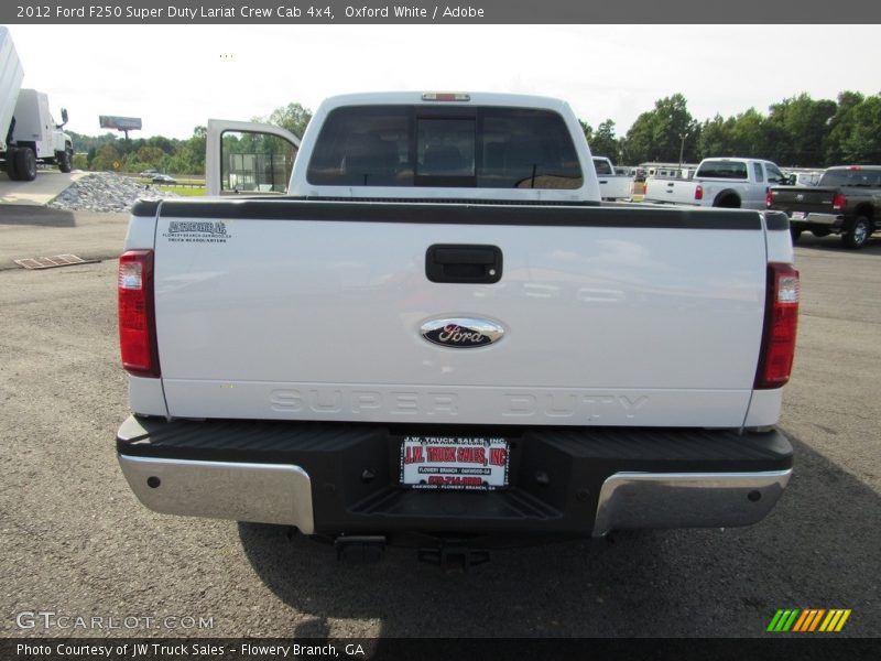 Oxford White / Adobe 2012 Ford F250 Super Duty Lariat Crew Cab 4x4