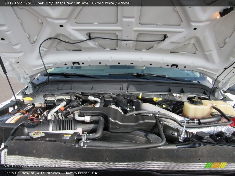 Oxford White / Adobe 2012 Ford F250 Super Duty Lariat Crew Cab 4x4