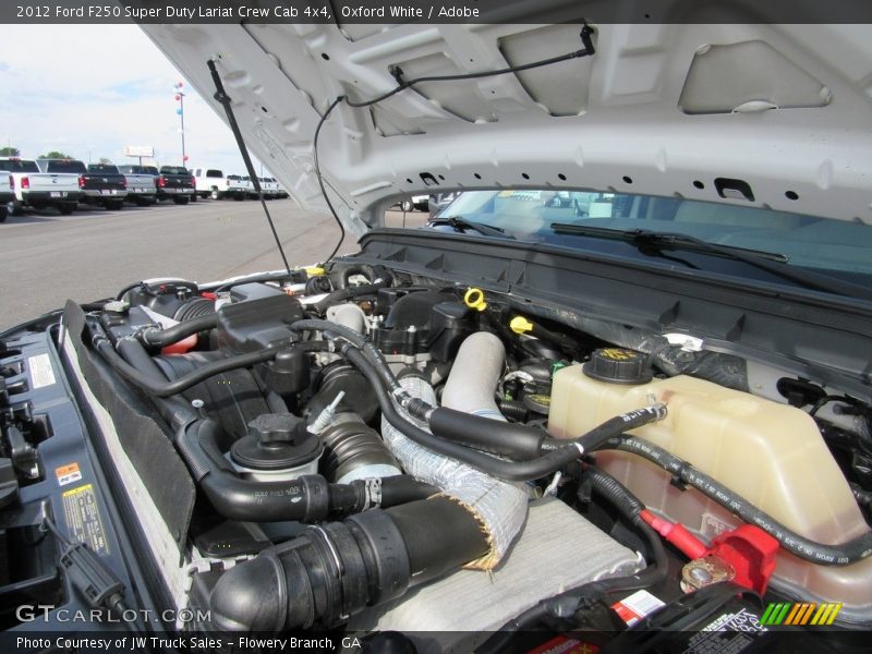 Oxford White / Adobe 2012 Ford F250 Super Duty Lariat Crew Cab 4x4