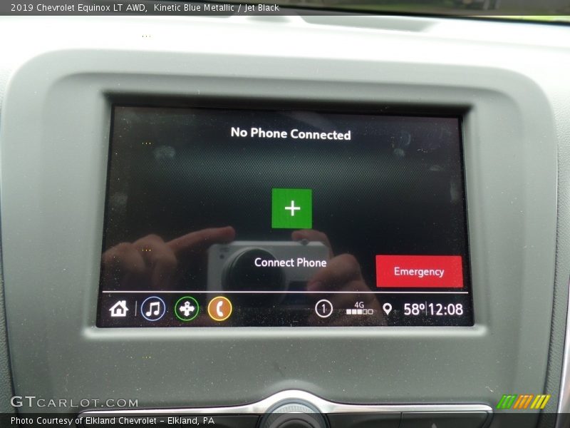 Kinetic Blue Metallic / Jet Black 2019 Chevrolet Equinox LT AWD
