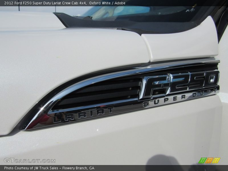 Oxford White / Adobe 2012 Ford F250 Super Duty Lariat Crew Cab 4x4