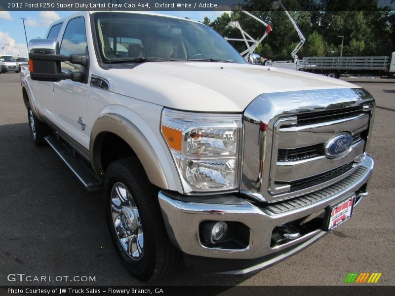 Oxford White / Adobe 2012 Ford F250 Super Duty Lariat Crew Cab 4x4