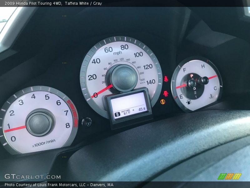 Taffeta White / Gray 2009 Honda Pilot Touring 4WD