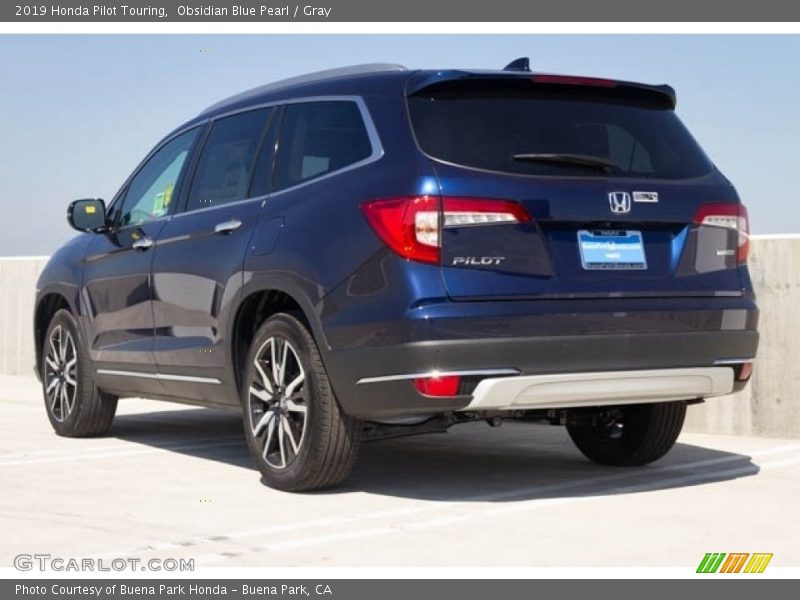 Obsidian Blue Pearl / Gray 2019 Honda Pilot Touring