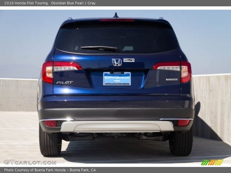 Obsidian Blue Pearl / Gray 2019 Honda Pilot Touring