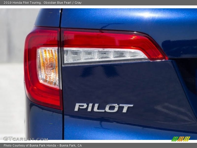 Obsidian Blue Pearl / Gray 2019 Honda Pilot Touring