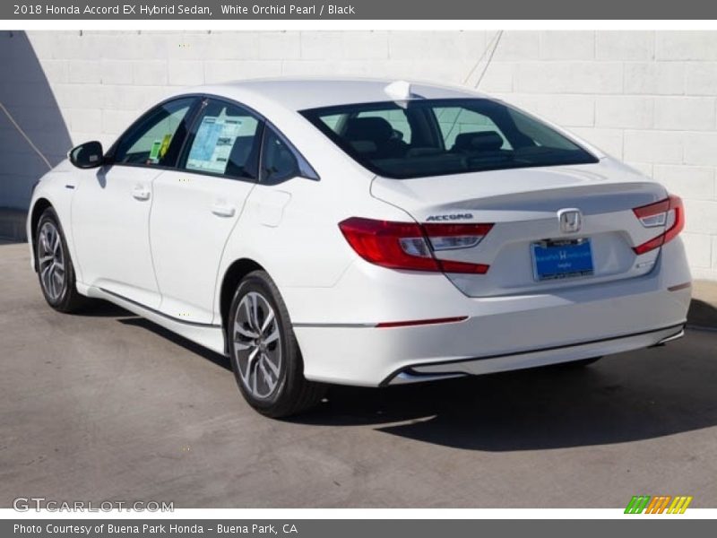 White Orchid Pearl / Black 2018 Honda Accord EX Hybrid Sedan