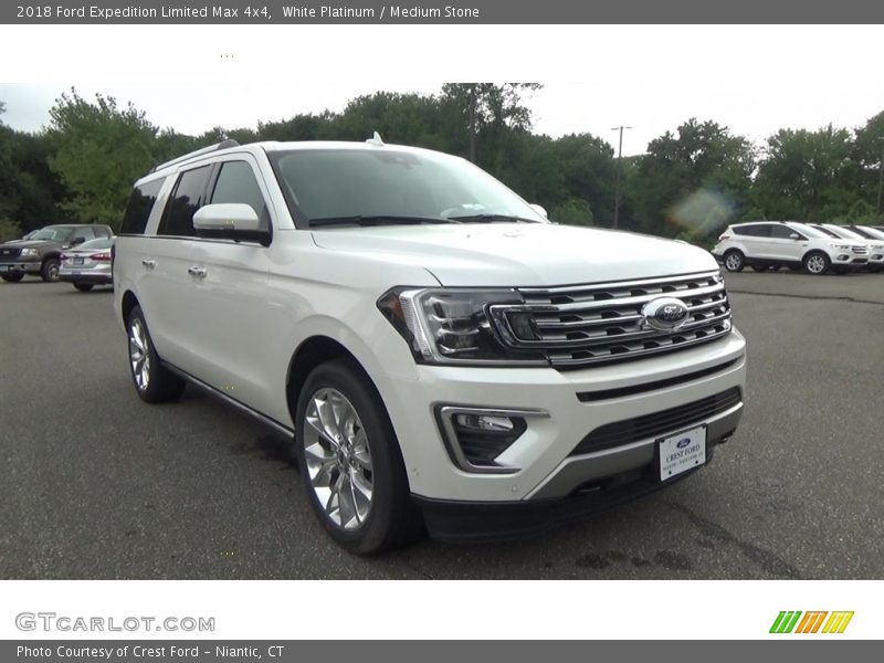 White Platinum / Medium Stone 2018 Ford Expedition Limited Max 4x4