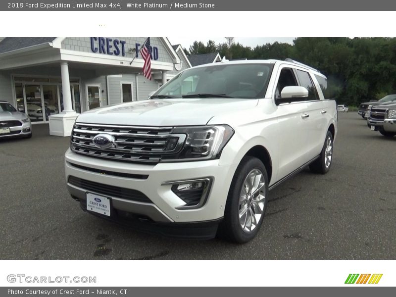 White Platinum / Medium Stone 2018 Ford Expedition Limited Max 4x4
