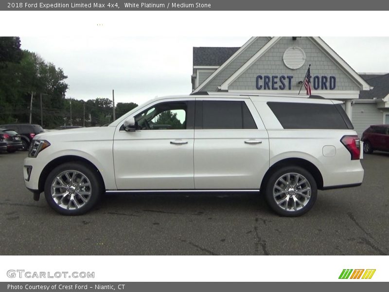 White Platinum / Medium Stone 2018 Ford Expedition Limited Max 4x4