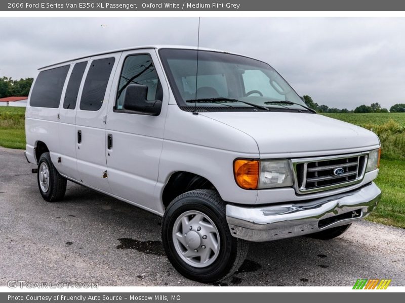 Oxford White / Medium Flint Grey 2006 Ford E Series Van E350 XL Passenger