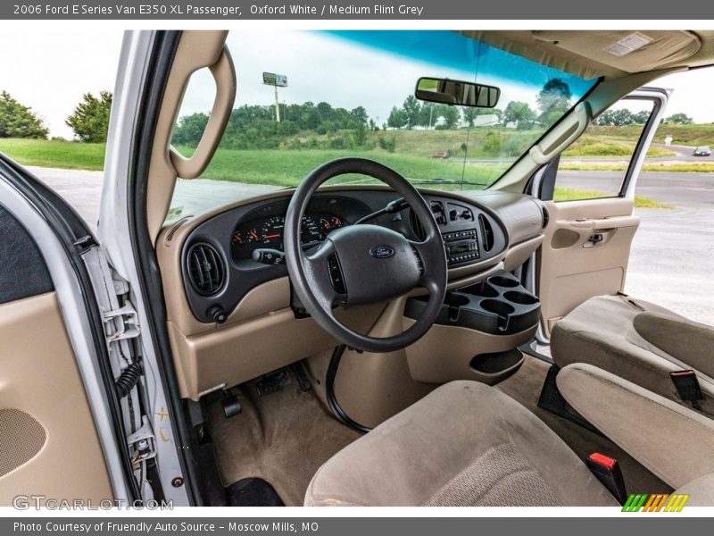 Oxford White / Medium Flint Grey 2006 Ford E Series Van E350 XL Passenger