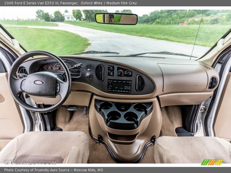 Oxford White / Medium Flint Grey 2006 Ford E Series Van E350 XL Passenger