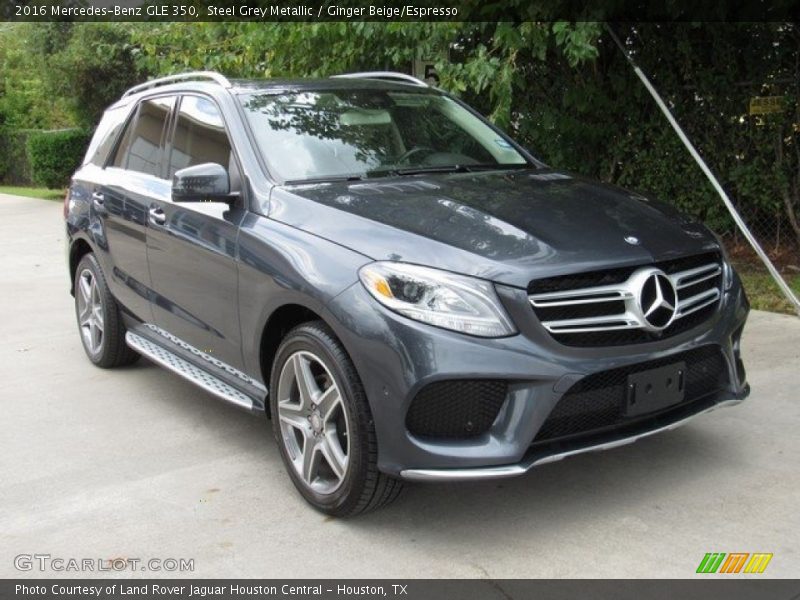 Steel Grey Metallic / Ginger Beige/Espresso 2016 Mercedes-Benz GLE 350