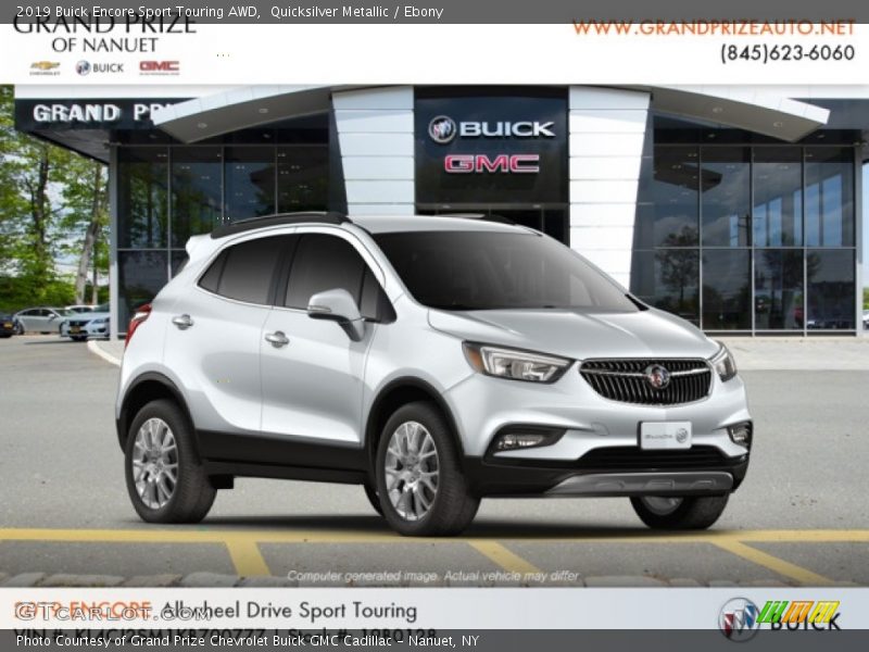 Quicksilver Metallic / Ebony 2019 Buick Encore Sport Touring AWD