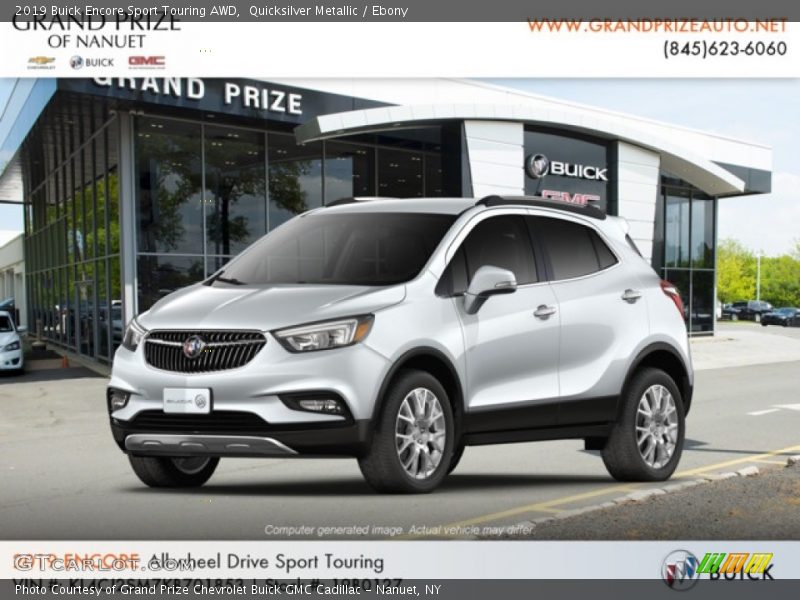 Quicksilver Metallic / Ebony 2019 Buick Encore Sport Touring AWD