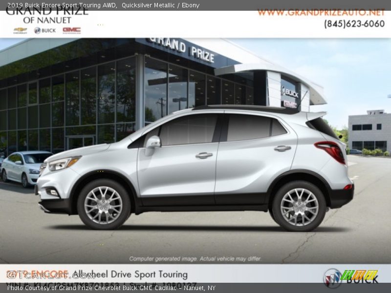 Quicksilver Metallic / Ebony 2019 Buick Encore Sport Touring AWD