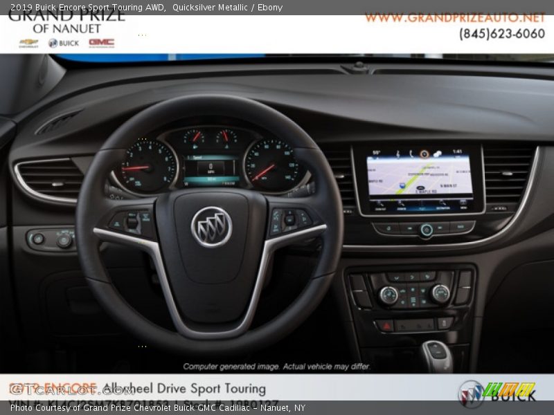 Quicksilver Metallic / Ebony 2019 Buick Encore Sport Touring AWD