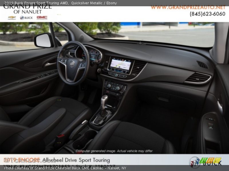 Quicksilver Metallic / Ebony 2019 Buick Encore Sport Touring AWD