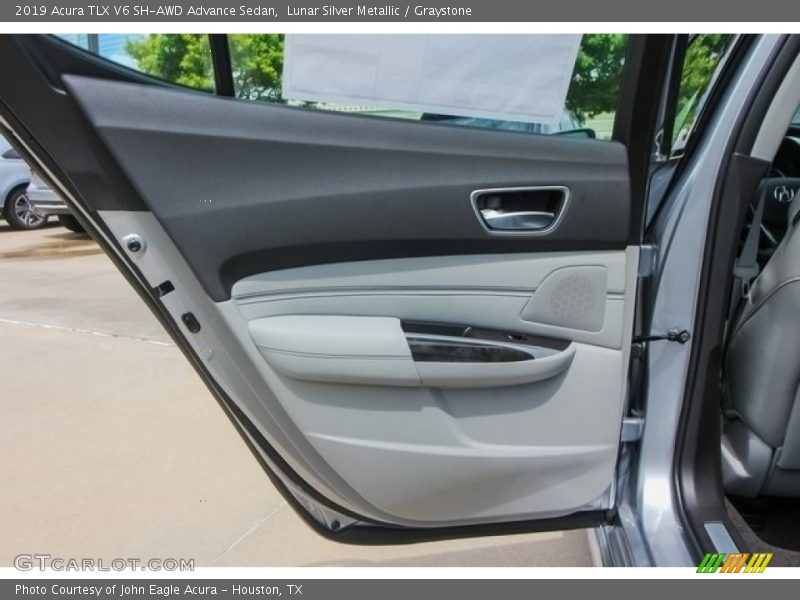 Lunar Silver Metallic / Graystone 2019 Acura TLX V6 SH-AWD Advance Sedan