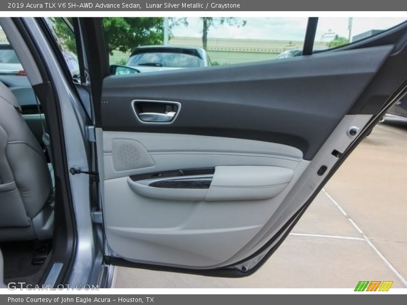 Lunar Silver Metallic / Graystone 2019 Acura TLX V6 SH-AWD Advance Sedan