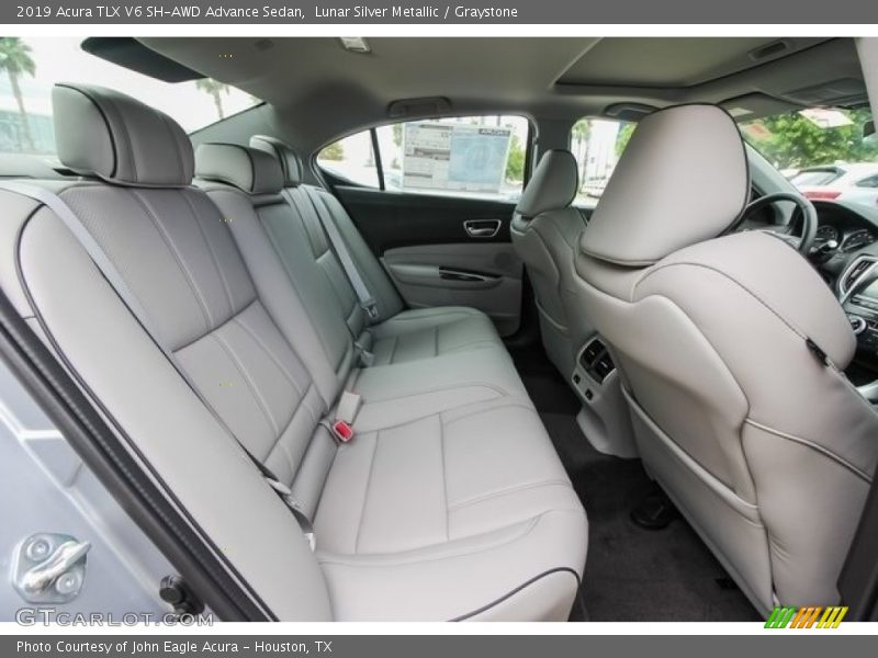 Lunar Silver Metallic / Graystone 2019 Acura TLX V6 SH-AWD Advance Sedan