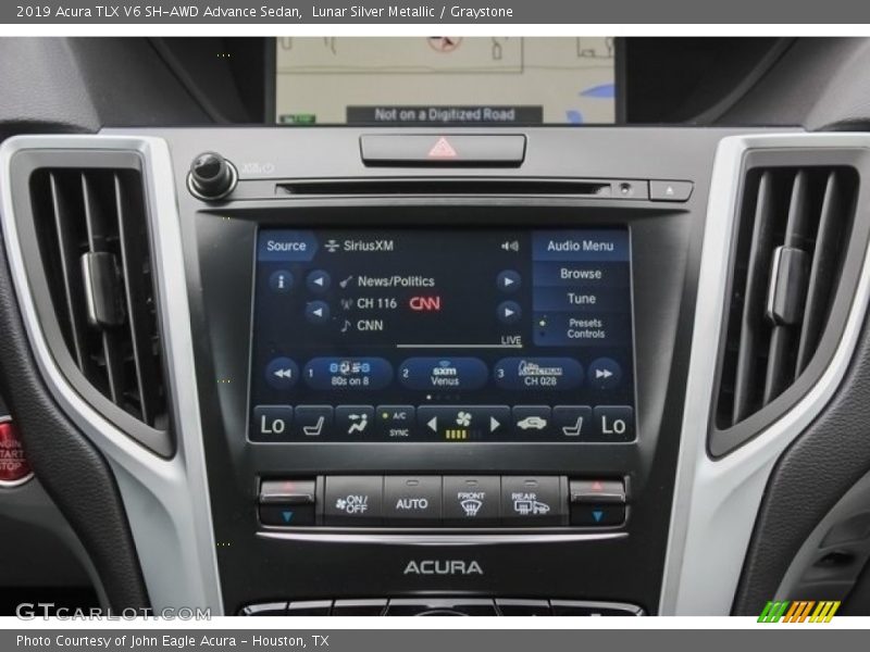 Lunar Silver Metallic / Graystone 2019 Acura TLX V6 SH-AWD Advance Sedan