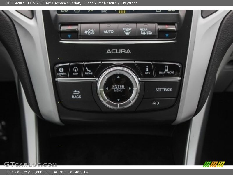 Lunar Silver Metallic / Graystone 2019 Acura TLX V6 SH-AWD Advance Sedan