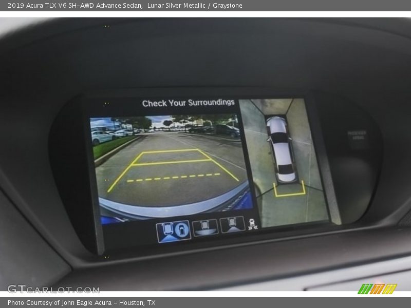 Lunar Silver Metallic / Graystone 2019 Acura TLX V6 SH-AWD Advance Sedan