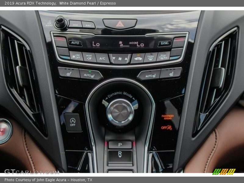 Controls of 2019 RDX Technology