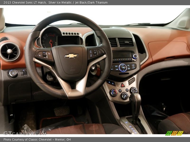 Silver Ice Metallic / Jet Black/Dark Titanium 2013 Chevrolet Sonic LT Hatch