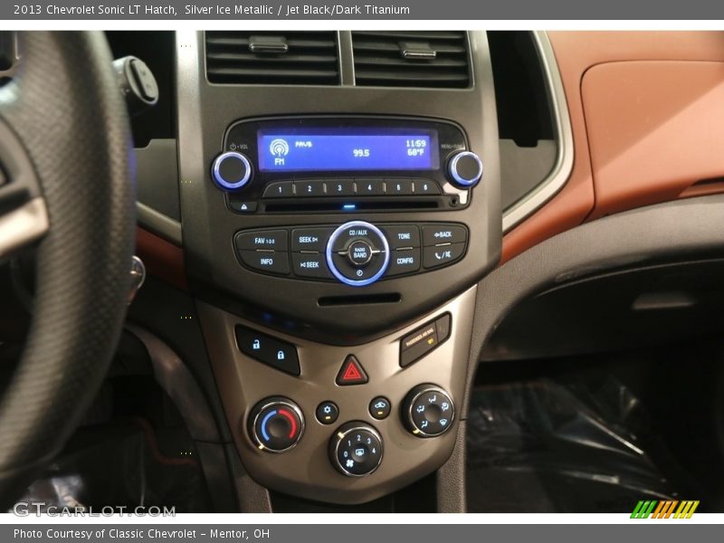 Silver Ice Metallic / Jet Black/Dark Titanium 2013 Chevrolet Sonic LT Hatch