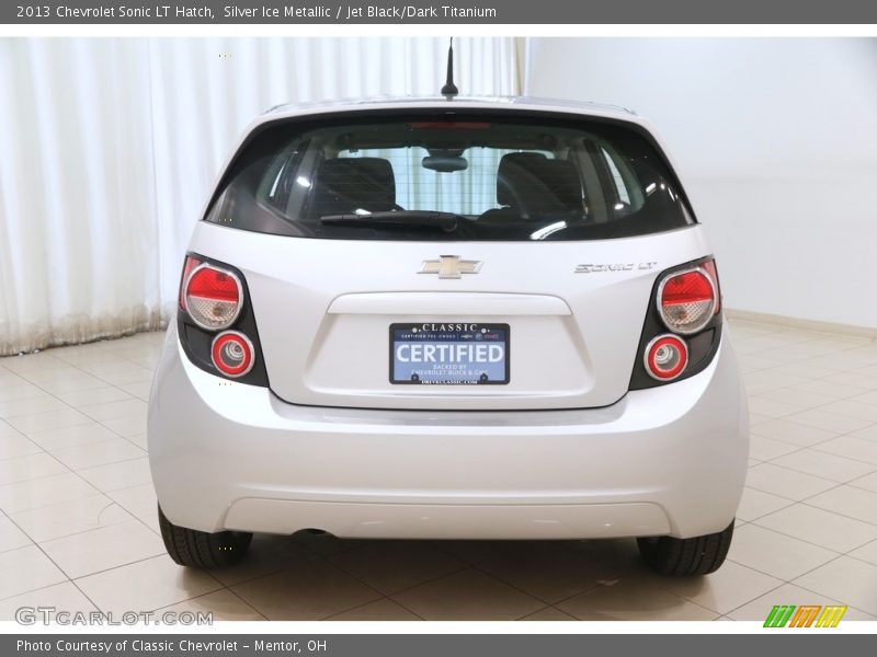 Silver Ice Metallic / Jet Black/Dark Titanium 2013 Chevrolet Sonic LT Hatch