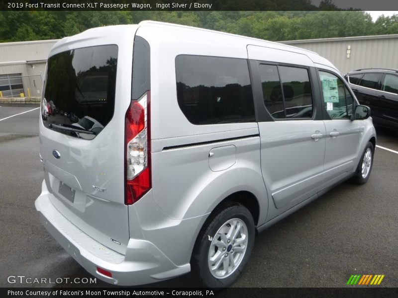 Ingot Silver / Ebony 2019 Ford Transit Connect XLT Passenger Wagon