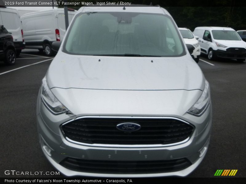 Ingot Silver / Ebony 2019 Ford Transit Connect XLT Passenger Wagon