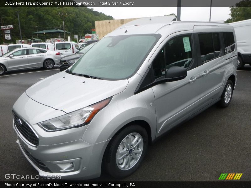 Ingot Silver / Ebony 2019 Ford Transit Connect XLT Passenger Wagon