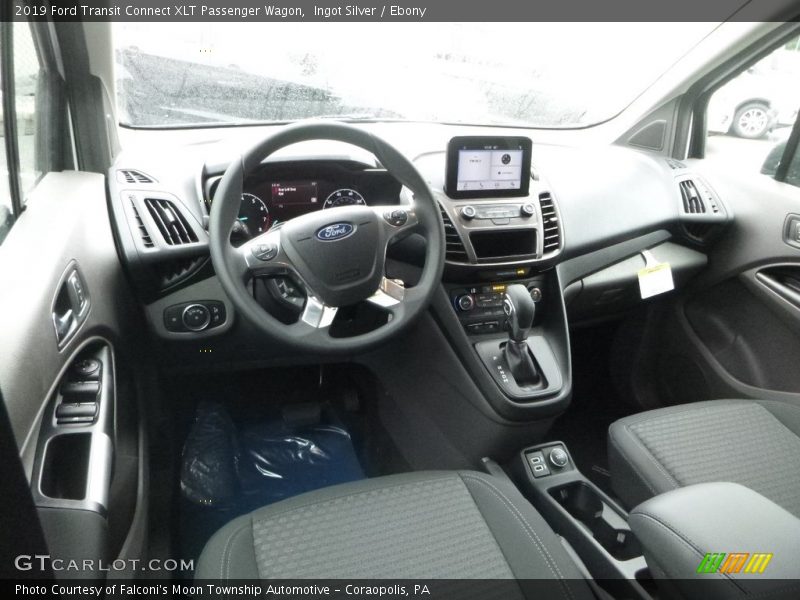 Ingot Silver / Ebony 2019 Ford Transit Connect XLT Passenger Wagon