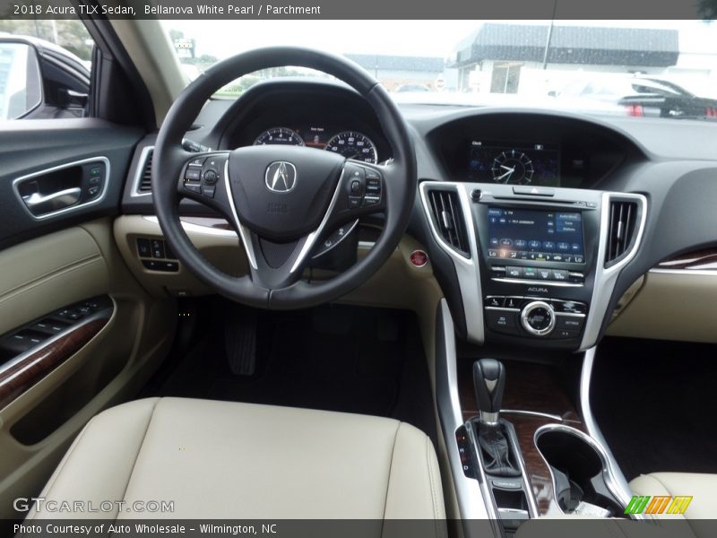 Bellanova White Pearl / Parchment 2018 Acura TLX Sedan