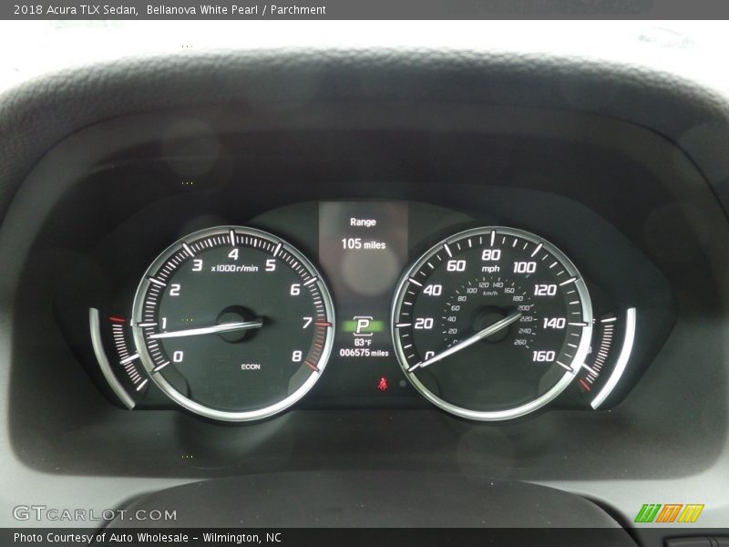 Bellanova White Pearl / Parchment 2018 Acura TLX Sedan