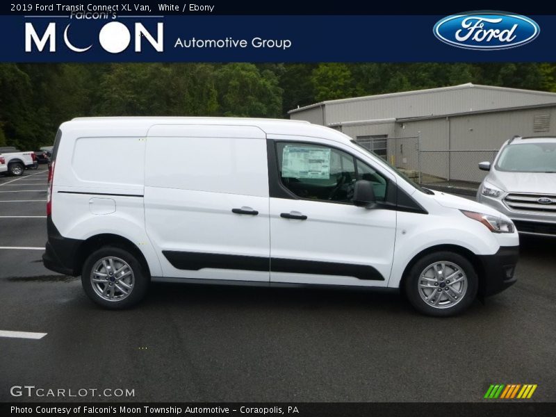 White / Ebony 2019 Ford Transit Connect XL Van