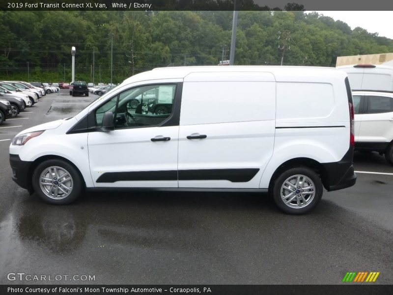 White / Ebony 2019 Ford Transit Connect XL Van
