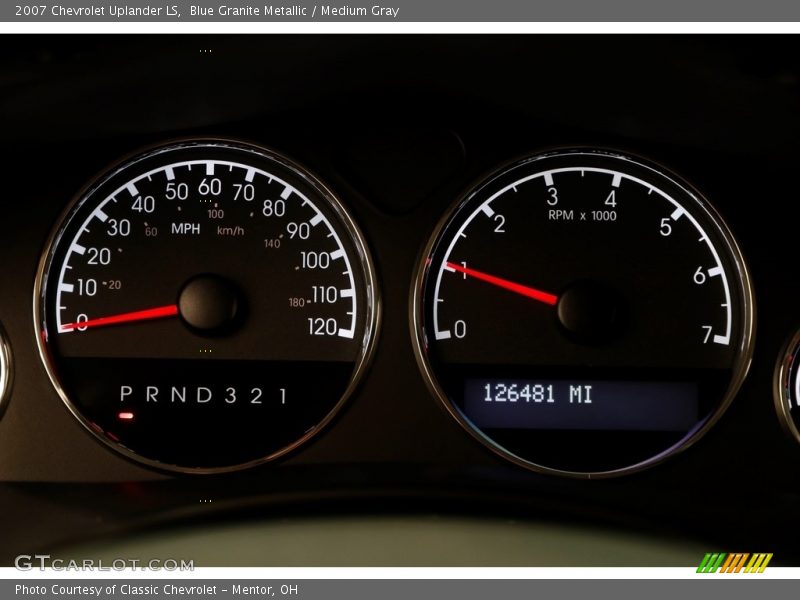 Blue Granite Metallic / Medium Gray 2007 Chevrolet Uplander LS